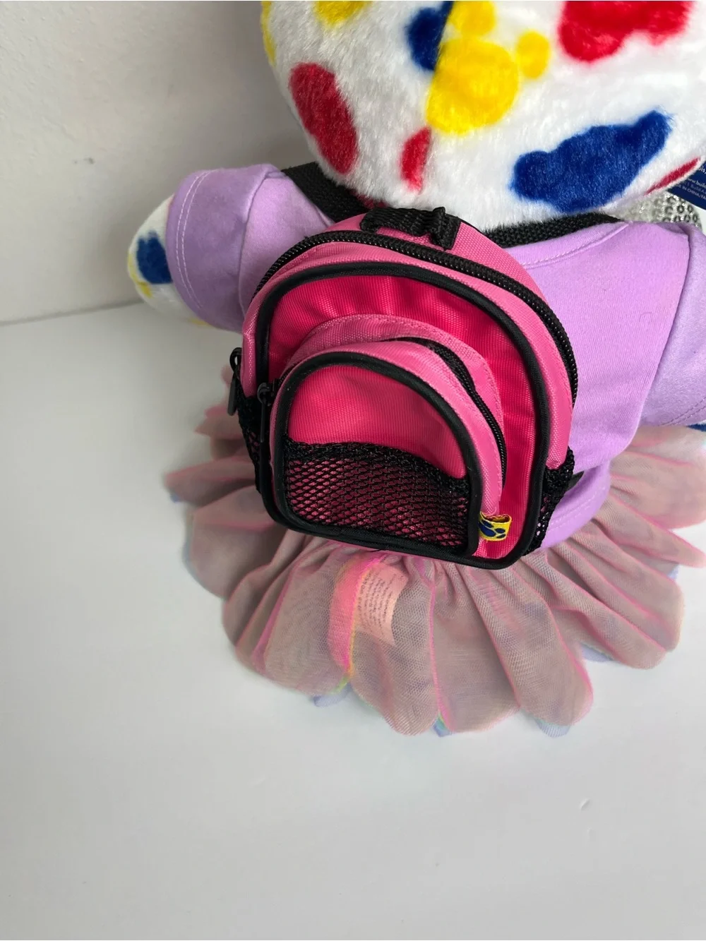 Build A Bear New Celebration Backpack Tutu Hello Winter Top Silver Sequins Shoes